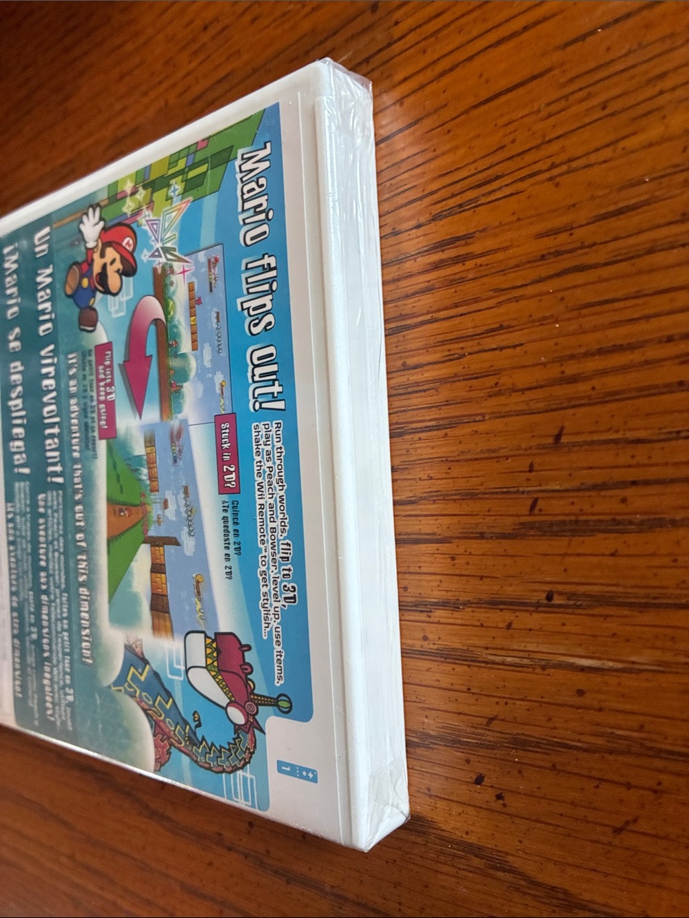 Nintendo Super Paper Mario (Wii) - Red and Blue Cover Sealed! - Picture 6 of 7